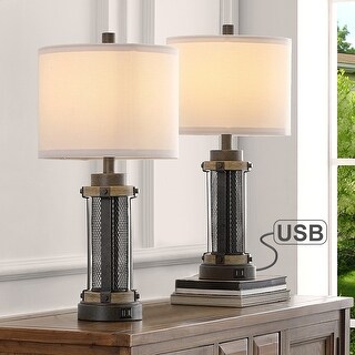 White industrial table lamp 2025