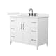 Option White / Giotto Quartz Top / Matte Black Hardware