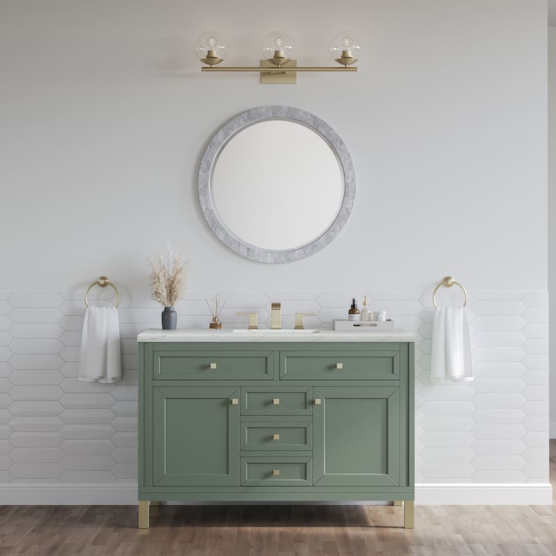 James Martin Vanities Chicago 48" Single Vanity, Smokey Celadon