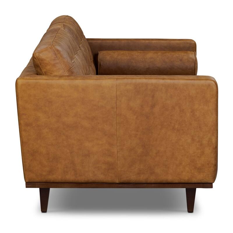 Poly & Bark York 89" Full-Grain Genuine Leather Sofa