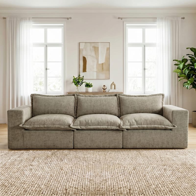 Comfy Cloud Couch Plush Modular Sectional Sofa For Living Room