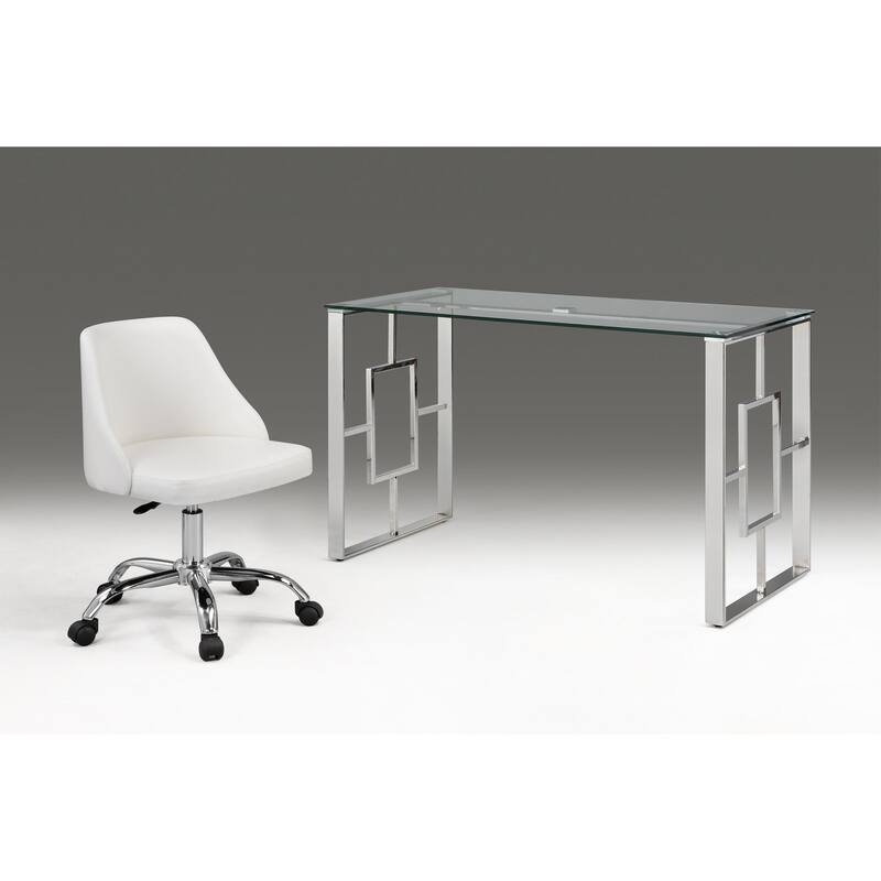 office chair with chrome base