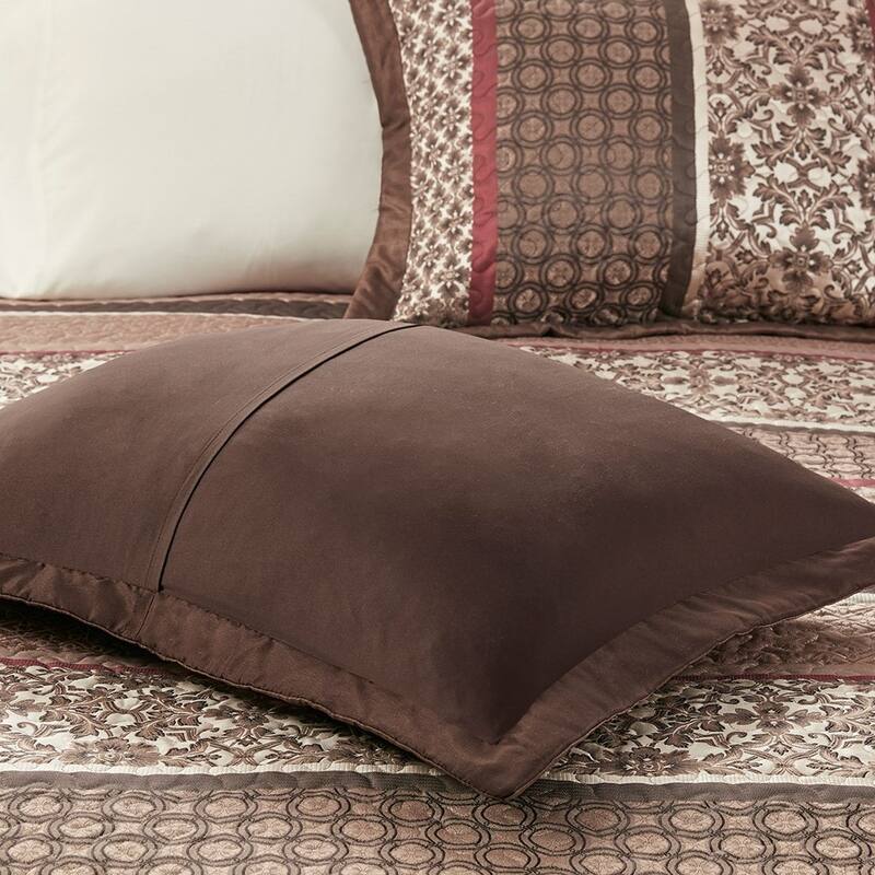 GDF Studio - Princeton 5-Piece Reversible Jacquard Quilt Set with Decorative Pillows