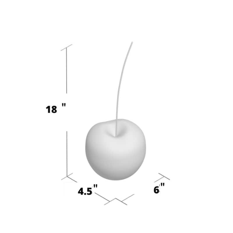 Cherry Resin Handmade 18" Sculpture - N/A