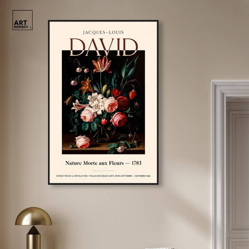 Flowers in a Dark Canvas by Art Remedy