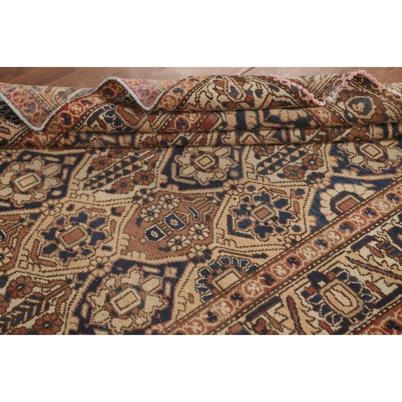 Vegetable Dye Bakhtiari Persian Vintage Rug Hand-Knotted Wool Carpet - 5'0" x 6'3"