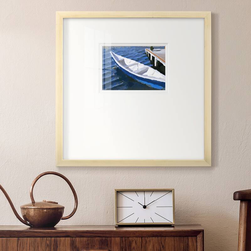 Colorful Rowboat IVPremium Framed Print