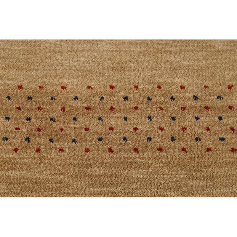 Tribal Gabbeh Indian Accent Rug Handmade Wool Carpet - 3'11"x 5'10"