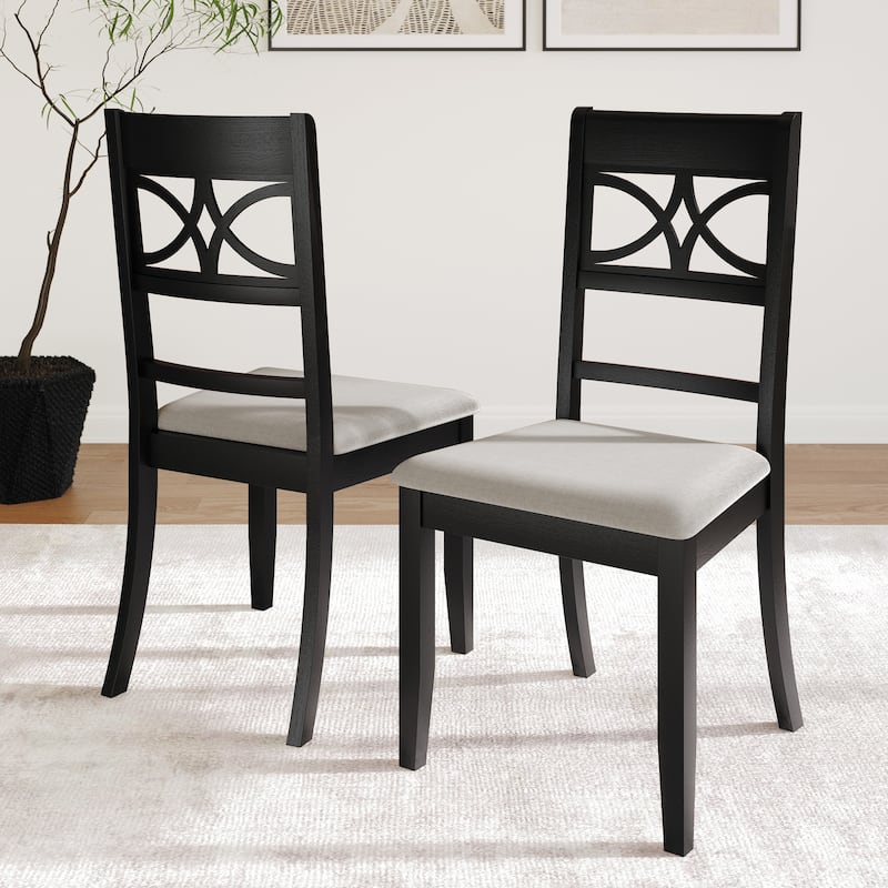 CraftPorch Mid-Century Modern Wooden Dining Chairs (Set of 2) - N/A