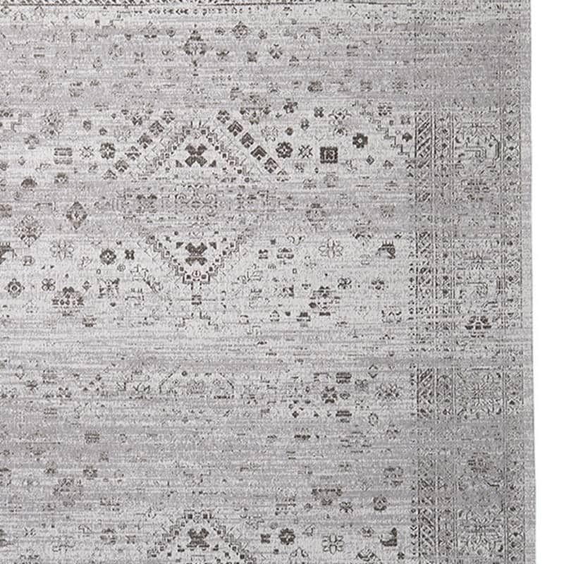 HomeRoots Medallion Modern Rectangle Area Rug - 96 in. x 60 in. x 1 in.