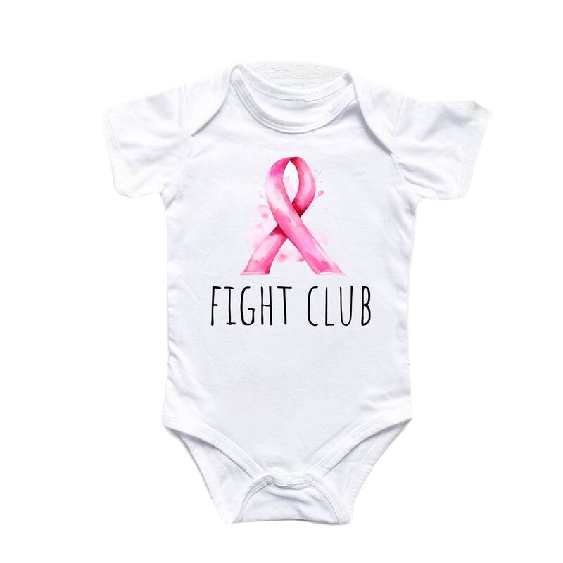 Breast Cancer - Baby Boy Girl Clothes Infant Bodysuit Funny Cute Newborn - White - 6-9M