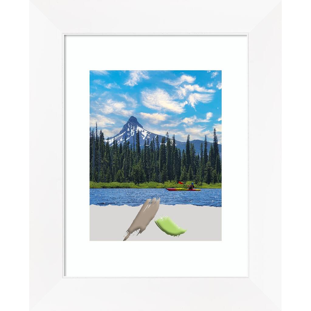 Cabinet White Narrow Picture Frame, Photo Frame, Artwork Frame
