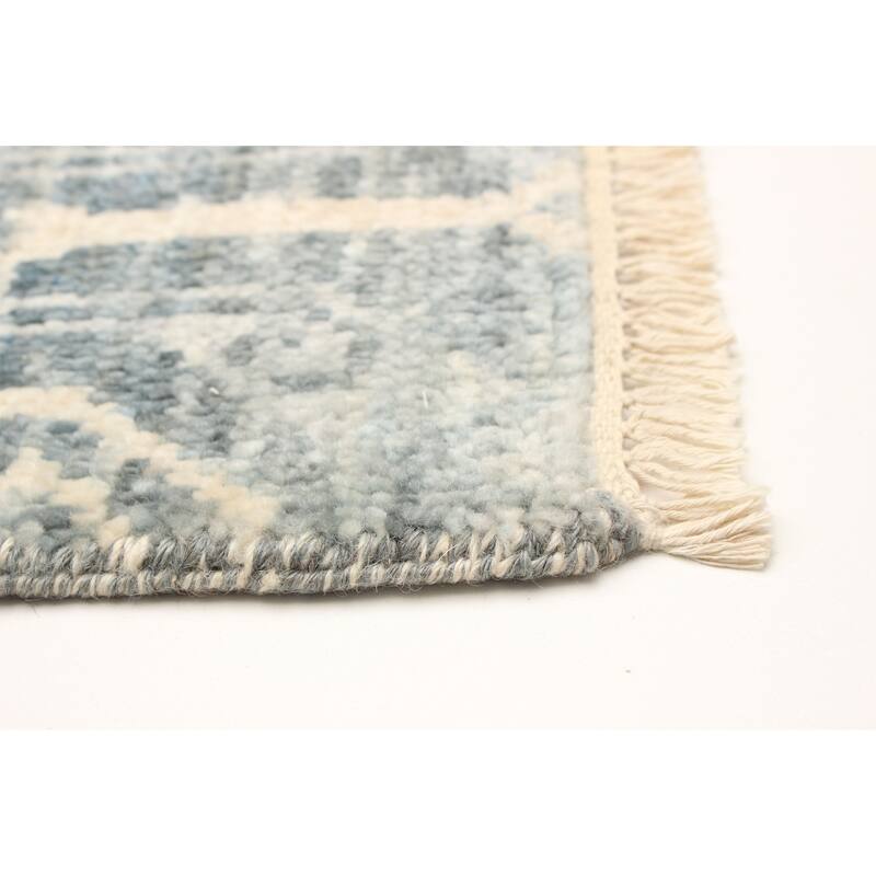 ECARPETGALLERY Hand-knotted Mystique Dark Teal Wool Rug - 2'6 x 9'10