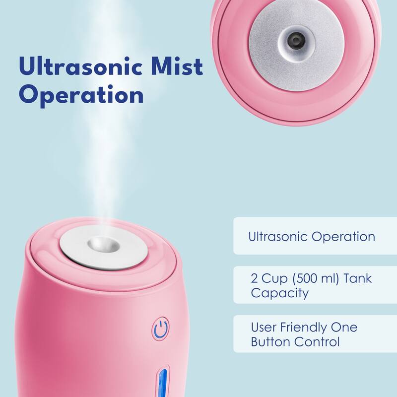 LivePure LP250 Aqua Glo Portable Cool Mist Humidifier