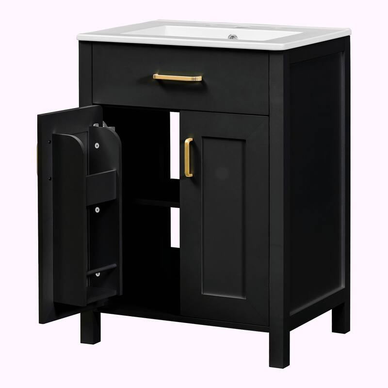 24" Bathroom Vanity Combo with Ceramic Sink