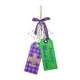 preview thumbnail 1 of 15, Glitzhome 24"H Wooden Valentine's Doorknob Hanging Decor Mardi Gras