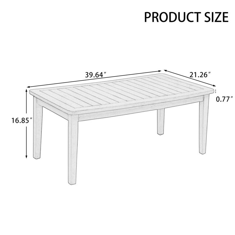 Teak Outdoor Patio Coffee Table