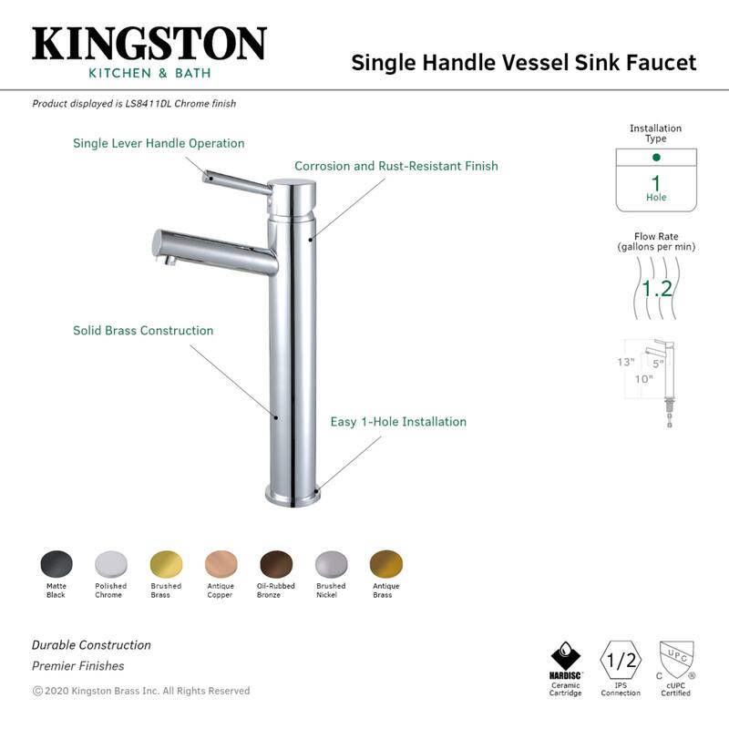 Kingston Brass Concord Single-Handle Vessel Faucet