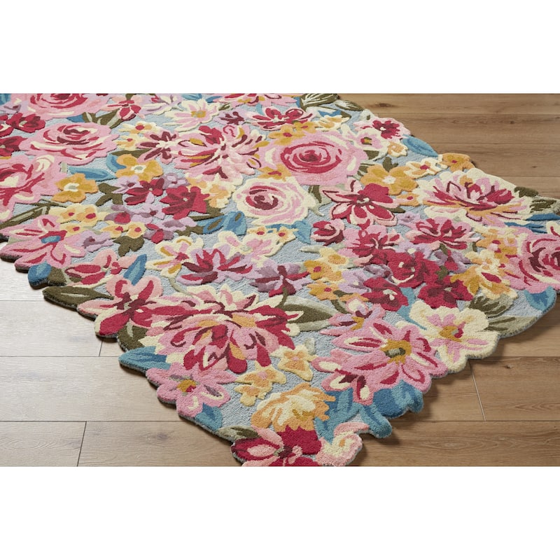 Marisela Coastal Floral and Botanical Area Rug