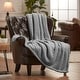 preview thumbnail 31 of 39, Chanasya Cable Knit Throw Blanket With Reversible Sherpa