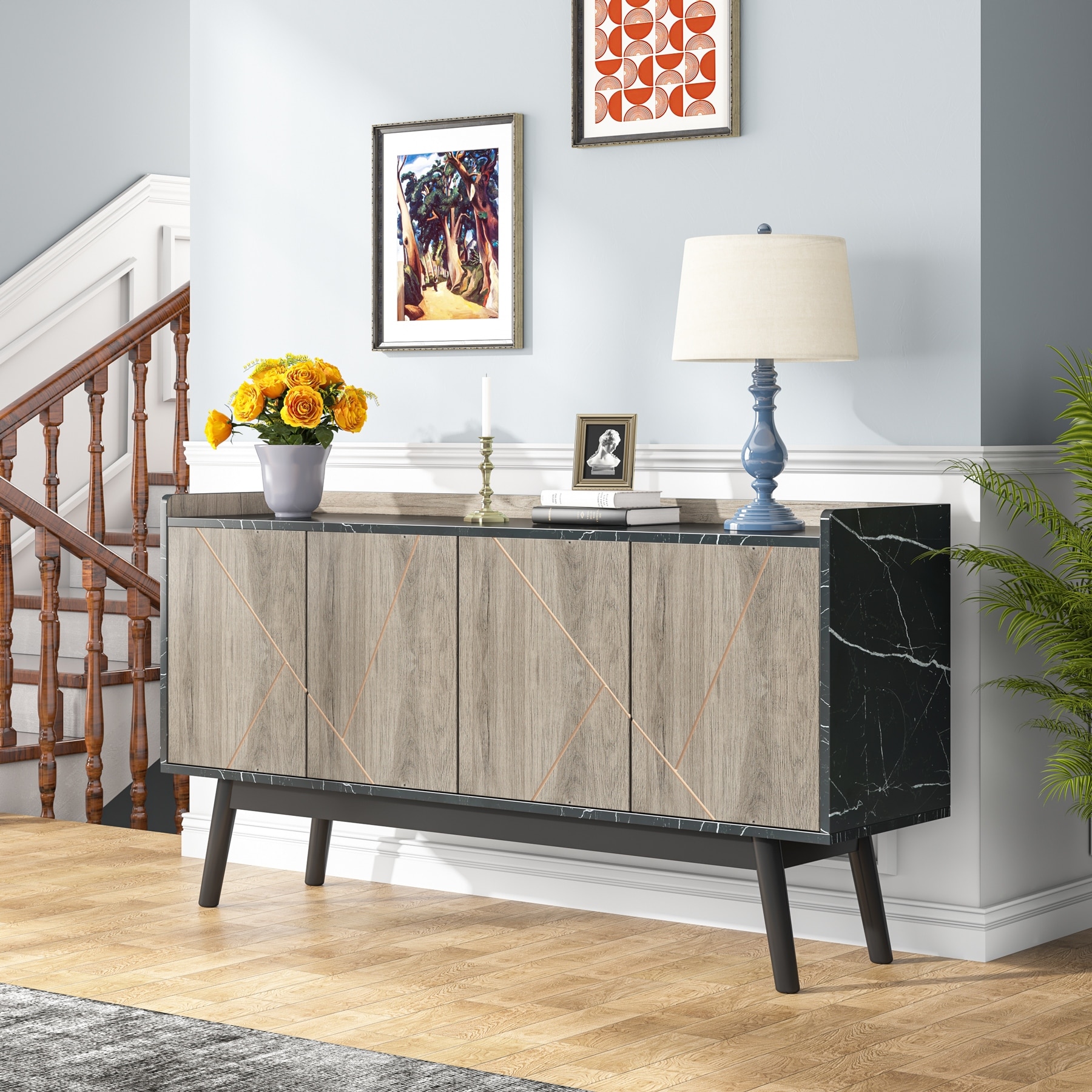 55 inch buffet on sale table