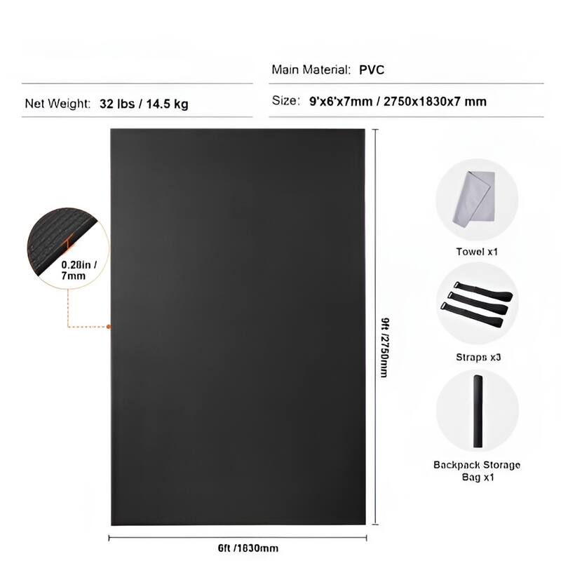 High Density Yoga Mat for Men & Women Pilates & Floor Workouts