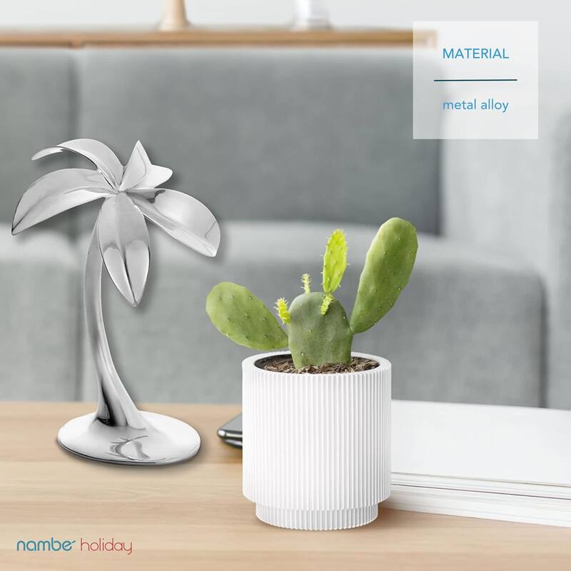 Nambe Miniature Nativity Palm Tree - 3"W x 6.5"H