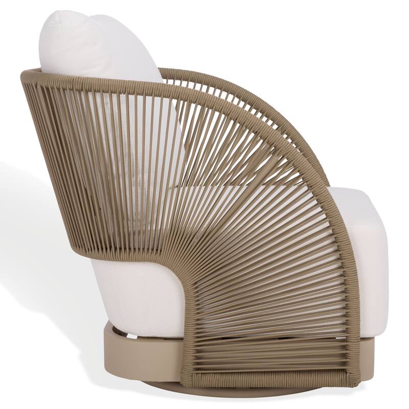 SAFAVIEH COUTURE Adelandra Swivel Outdoor Chair - 30"W x 32"D x 30"H