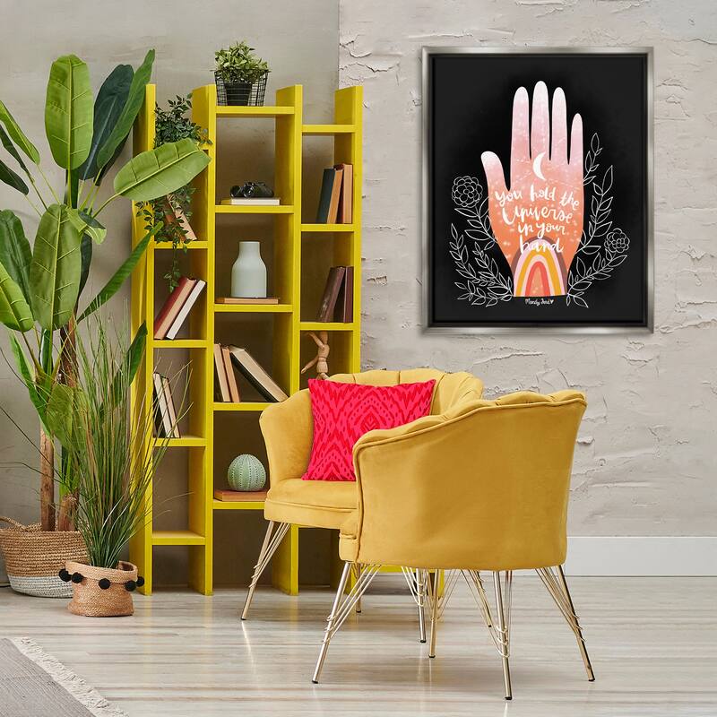 Stupell Universe In Your Hand Framed Floater Canvas Wall Art Design By Mandy Ford Art + Illustration
