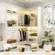 preview thumbnail 5 of 19, Cimly Set of 2 Corner Closet System with Drawers, Closet Organizer with Hanging Rods and Storage Shelves