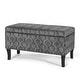 preview thumbnail 12 of 25, Adeco Storage Ottoman Bench Fabric Patterned Rectangular Toy Chests
