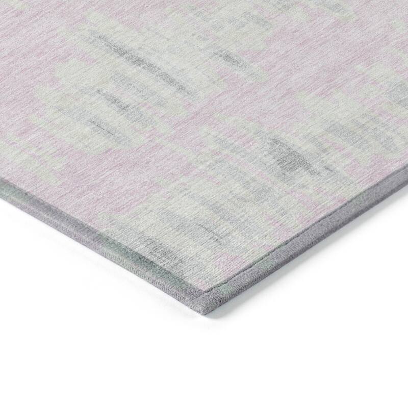 Machine Washable Indoor/ Outdoor Chantille Abstract Contemporary Rug