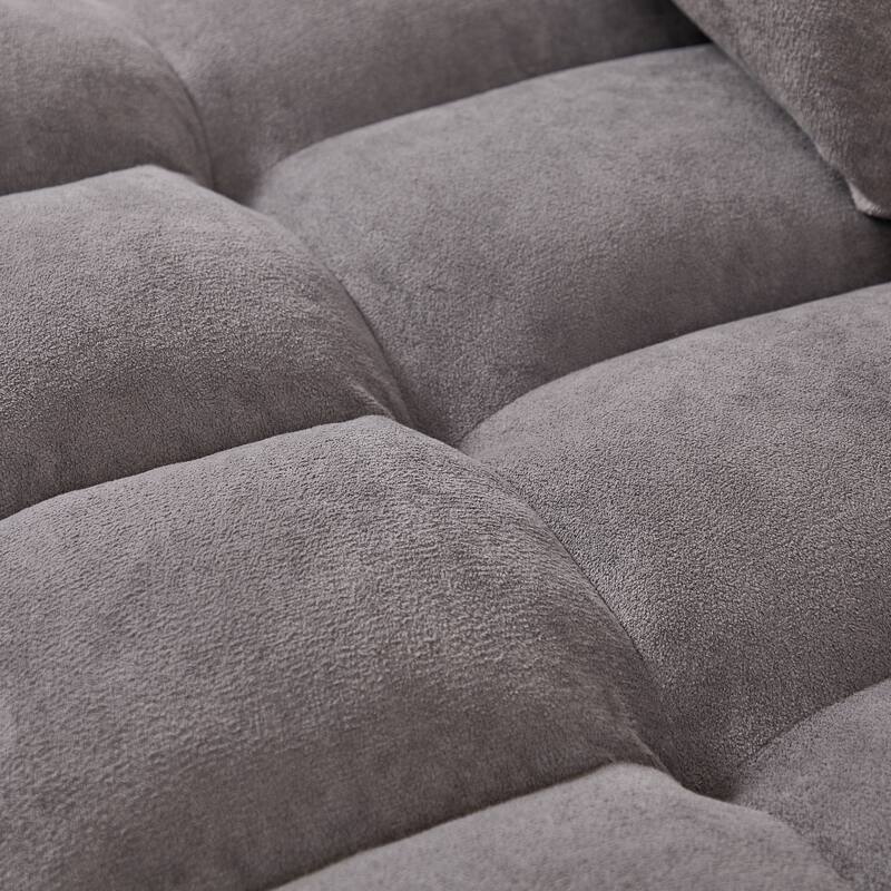 L-Shaped Sectional Sofa with Reclining Storage