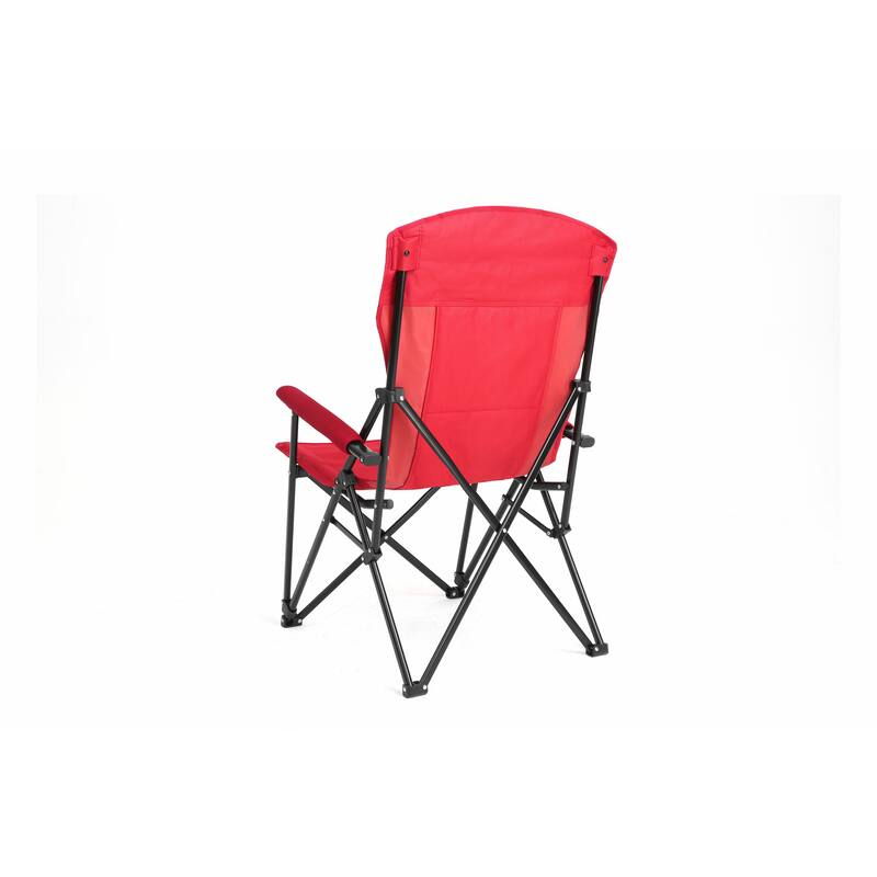 High Back Heavy Duty Lawn Chair Support 250LBS, Portable Collapsible Chair with Cup Holder