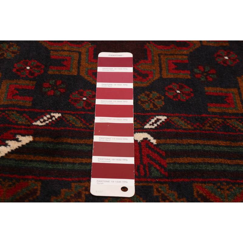 Teimani Red Rug 3'11" x 6'4" - 3'11 x 6'4