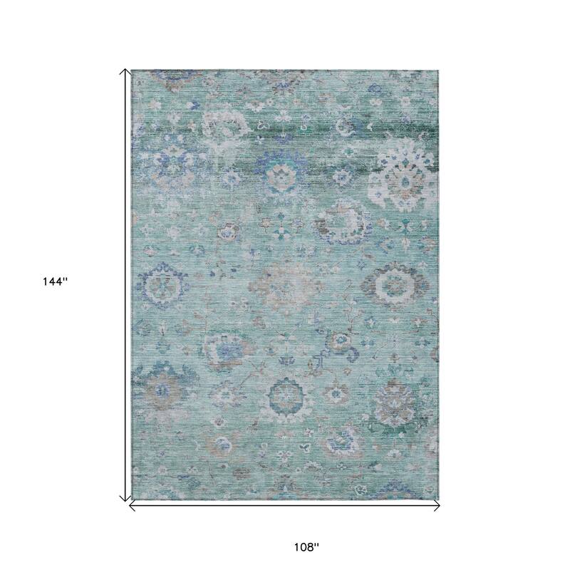 HomeRoots Floral Traditional Rectangle Outdoor Rug