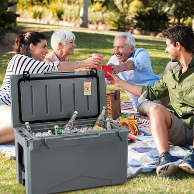50 QT Rotomolded Cooler Portable Ice Chest Ice Retention for 5-7 Days