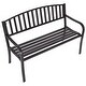 preview thumbnail 3 of 11, 50" Patio Garden Bench Park Yard Outdoor Furniture - 50.0" x 23.6" x 34.2"(L x W x H)