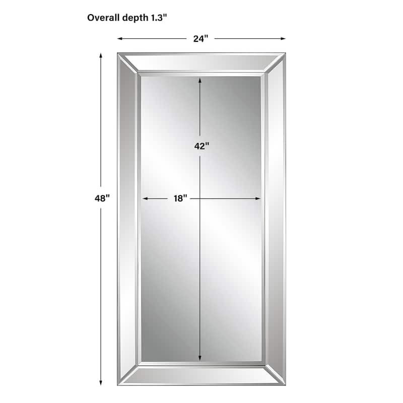 Copper Grove Mirror-framed Long Rectangular Beveled Wall Mirror