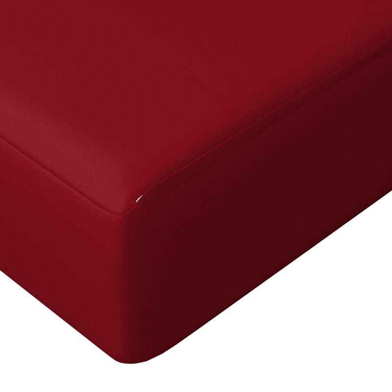 California Umbrella Outdoor Deep Seat Cushion Set, 24" x 48", Sunbrella Fabric, Densified Fiber Fill