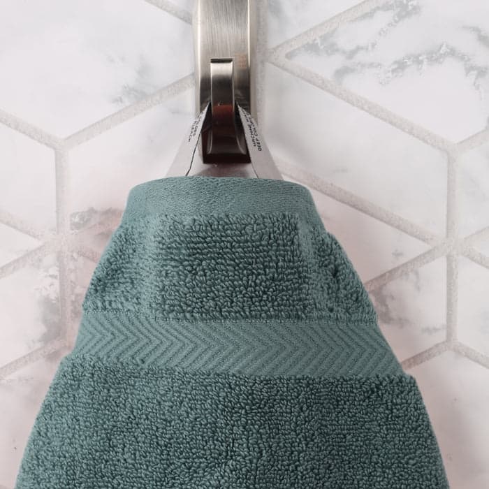 Superior Zero Twist Cotton Solid Soft Absorbent Hand Towel Set of 6