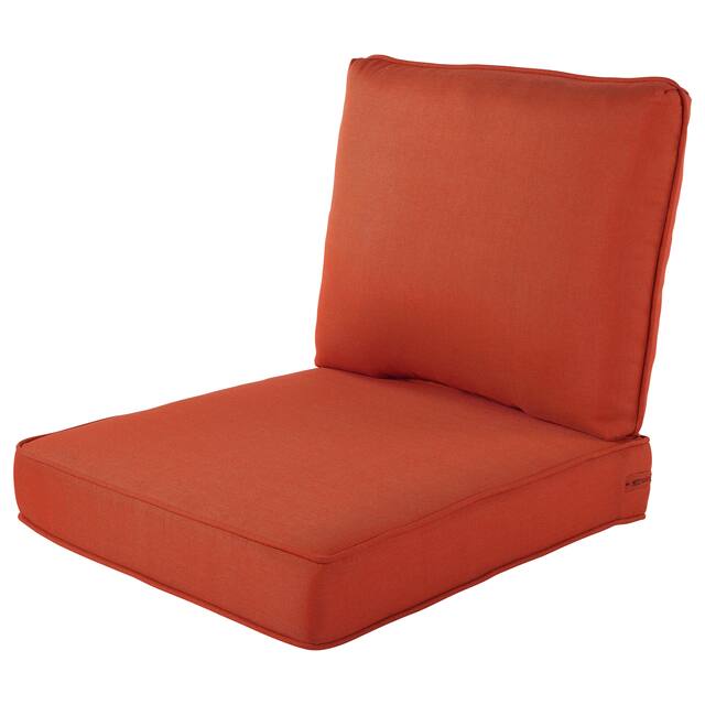 Haven Way Outdoor Seat & Back Cushion Set - 24x24 - Coral
