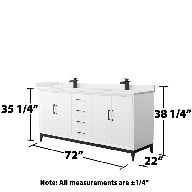 Wyndham Collection WCH818172D-QTZ-UNSMXX Amici 72" Free Standing