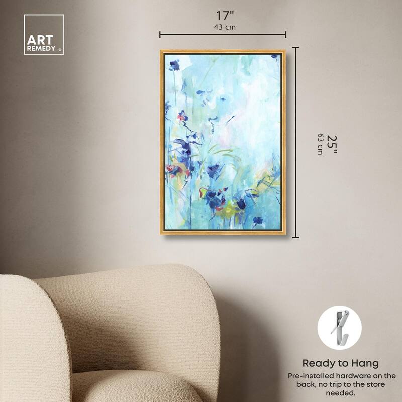 Heavenly Blue I Canvas by Art Remedy