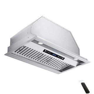 IKTCH 30/36/42 Inch Built-in/Insert Range Hood 900 CFM with Gesture Sensing and Remote Control