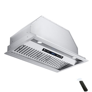 Range Hood Insert/Built-in 30-36 Inch, 6'' Duct 3-Speeds 600 CFM Stainless  Steel Vent Hood with LED Lights - On Sale - Bed Bath & Beyond - 35055111