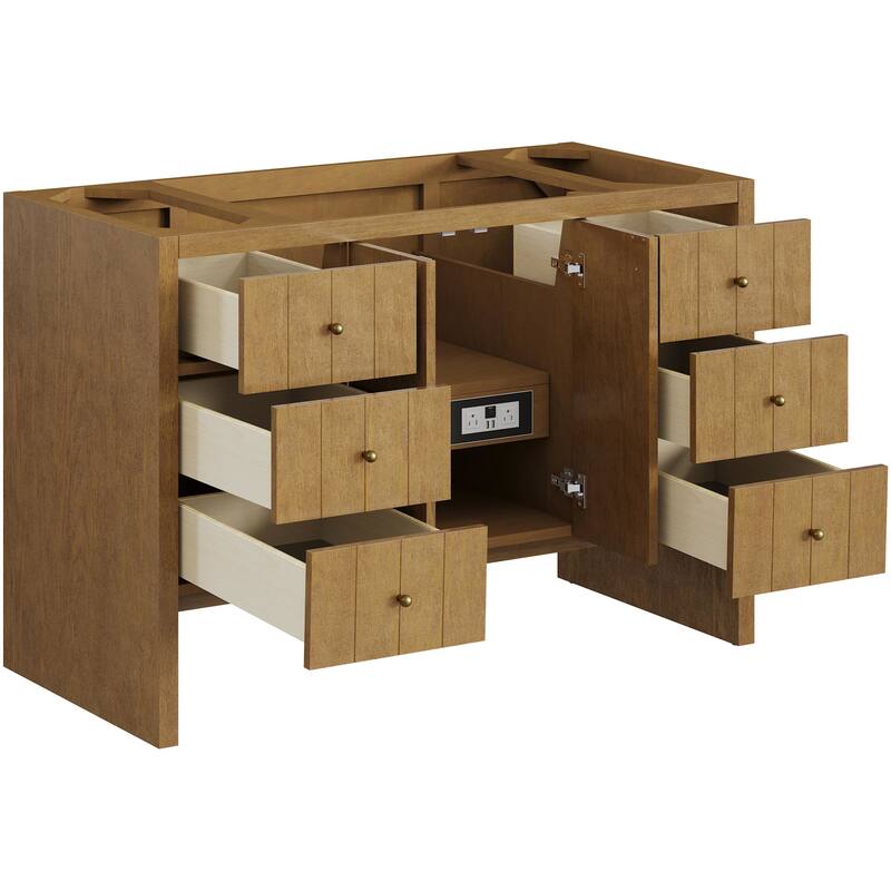 James Martin Vanities 435-V48-3PBL Hudson 48" Free Standing Single