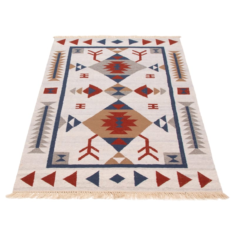 Ankara FW Grey Kilim 5'0" x 8'0" - 5'0 x 8'0