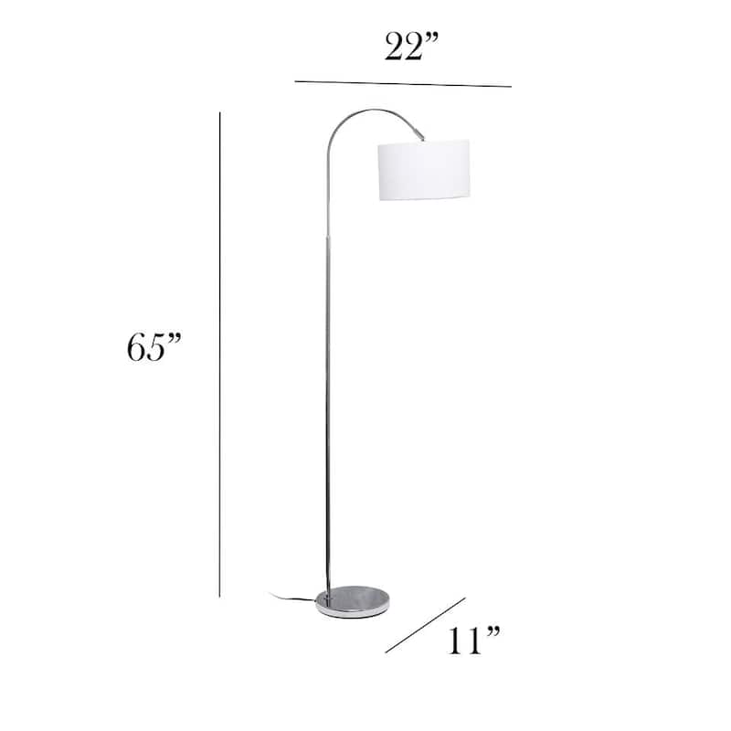 Arched Brushed Nickel Floor Lamp