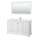Option White, Gold Trim, Carrara Cultured Marble Top